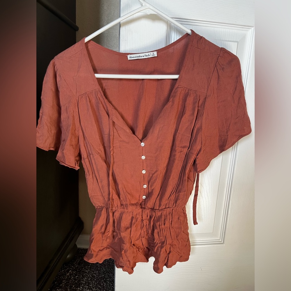 Abercrombie short sleeve blouse